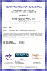 Argo Certificato di Qualità